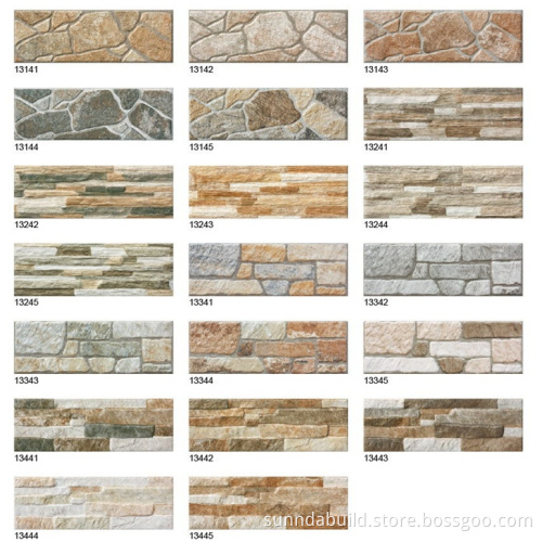 Sunnda 150x300 wall tile exterior , exterior wall clad tile price, exterior wall tiles design